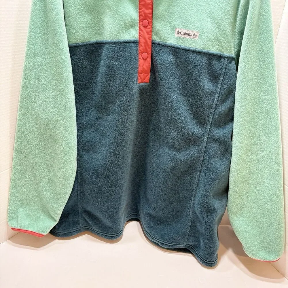Women’s Columbia Benton Springs Fleece 1/2 Snap Pullover Sz 2X New $65 Gorpcore